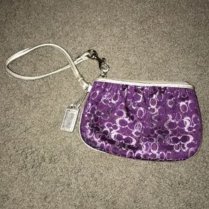 Purple and Silver Coach Wrislet